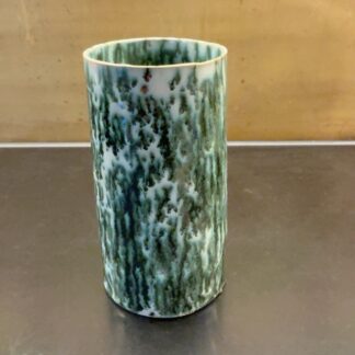 Vase – grøn, blå og hvid
